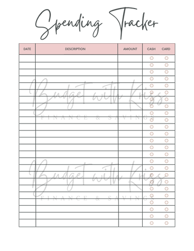 Digital Spending Tracker