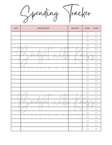 Digital Spending Tracker