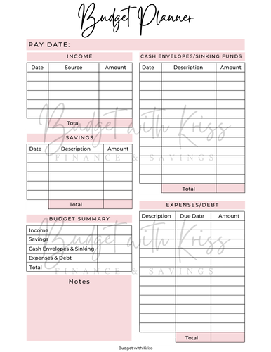 Digital Budget Planner
